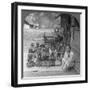 Village School and Teacher, Amarapura, Burma, 1908-null-Framed Photographic Print