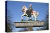 Village Sign, Haslingfield, Cambridgeshire-Peter Thompson-Stretched Canvas