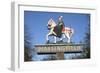 Village Sign, Haslingfield, Cambridgeshire-Peter Thompson-Framed Photographic Print