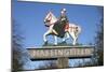 Village Sign, Haslingfield, Cambridgeshire-Peter Thompson-Mounted Photographic Print