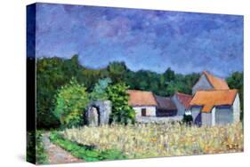 Village sous le Soleil, 2003-Michel Bultet-Stretched Canvas