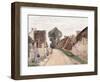 Village Sstreet, Auvers-Sur-Oise, 1873-Camille Pissarro-Framed Giclee Print