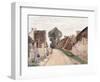 Village Sstreet, Auvers-Sur-Oise, 1873-Camille Pissarro-Framed Giclee Print