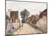 Village Sstreet, Auvers-Sur-Oise, 1873-Camille Pissarro-Mounted Giclee Print