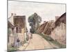 Village Sstreet, Auvers-Sur-Oise, 1873-Camille Pissarro-Mounted Giclee Print