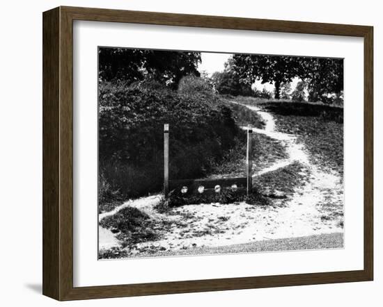 Village Stocks-Fred Musto-Framed Photographic Print