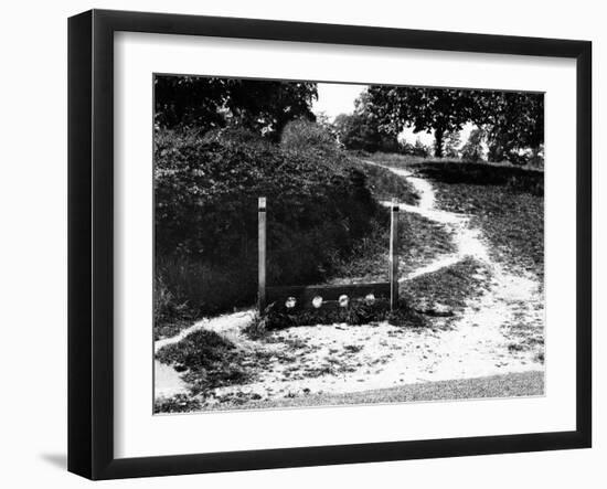 Village Stocks-Fred Musto-Framed Photographic Print