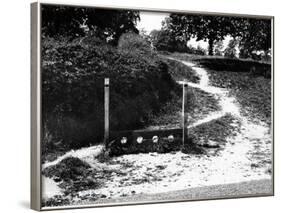 Village Stocks-Fred Musto-Framed Photographic Print