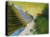 Village Street in Saintes-Maries, 1888-Vincent van Gogh-Stretched Canvas