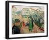 Village street Kragerö-Edvard Munch-Framed Giclee Print