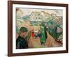 Village street Kragerö-Edvard Munch-Framed Giclee Print