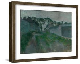 Village Street, Saint Valery-Sur-Somme, 1896-1898-Edgar Degas-Framed Giclee Print