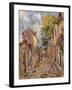 Village Street Scene-Alfred Sisley-Framed Giclee Print