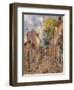 Village Street Scene-Alfred Sisley-Framed Giclee Print