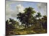 Village Street under Trees, about 1665-Meindert Hobbema-Mounted Giclee Print