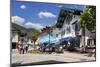 Village Street with Hotel Alte Post in Oberammergau, Upper Bavaria, Bavaria, Germany-null-Mounted Art Print