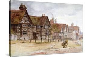 Village Street with Tudor Houses, C1864-1930-Anna Lea Merritt-Stretched Canvas