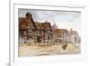 Village Street with Tudor Houses, C1864-1930-Anna Lea Merritt-Framed Giclee Print