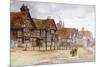 Village Street with Tudor Houses, C1864-1930-Anna Lea Merritt-Mounted Giclee Print