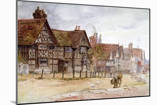 Village Street with Tudor Houses, C1864-1930-Anna Lea Merritt-Mounted Giclee Print