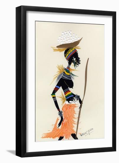 Village Treck 3, 2008-Oglafa Ebitari Perrin-Framed Giclee Print