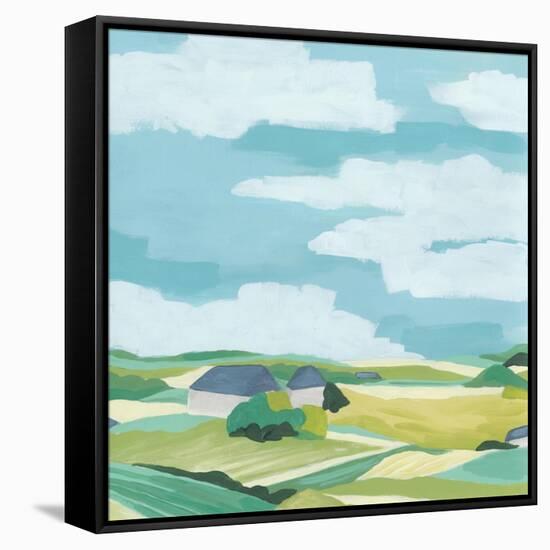 Village Valley I-June Vess-Framed Stretched Canvas