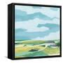 Village Valley II-June Vess-Framed Stretched Canvas