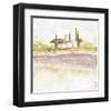 Village Violet-Véronique Didier-Laurent-Framed Art Print