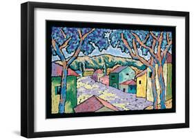 Village Vista-Brett Varney-Framed Art Print