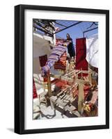 Village Weaver Near Lasithi Plateau, Crete, Greece, Europe-Robert Harding-Framed Photographic Print