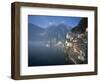 Village with Mountains and Lake, Hallstatt, Salzkammergut, Austria-Steve Vidler-Framed Photographic Print