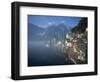 Village with Mountains and Lake, Hallstatt, Salzkammergut, Austria-Steve Vidler-Framed Photographic Print