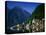 Village with Mountains and Lake, Hallstatt, Salzkammergut, Austria-Steve Vidler-Stretched Canvas