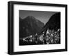 Village with Mountains and Lake, Hallstatt, Salzkammergut, Austria-Steve Vidler-Framed Premium Photographic Print