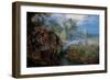 Village with Peasants and Animals-Jan Brueghel the Elder-Framed Giclee Print