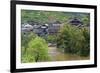 Village with river, Chengyang, Sanjiang, Guangxi Province, China-Keren Su-Framed Premium Photographic Print