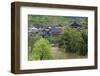 Village with river, Chengyang, Sanjiang, Guangxi Province, China-Keren Su-Framed Photographic Print