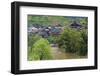 Village with river, Chengyang, Sanjiang, Guangxi Province, China-Keren Su-Framed Photographic Print