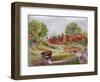 Village with Stream, C.1935-Louis Wain-Framed Giclee Print