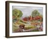 Village with Stream, C.1935-Louis Wain-Framed Giclee Print