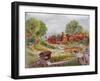 Village with Stream, C.1935-Louis Wain-Framed Giclee Print