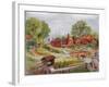 Village with Stream, C.1935-Louis Wain-Framed Giclee Print