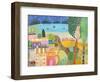 Village with Train-Nathaniel Mather-Framed Giclee Print