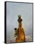 Village Woman Carrying Baby and Load on the Head, Udaipur, Rajasthan, India-Keren Su-Framed Stretched Canvas