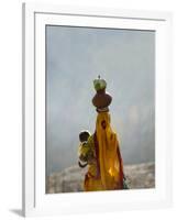 Village Woman Carrying Baby and Load on the Head, Udaipur, Rajasthan, India-Keren Su-Framed Photographic Print