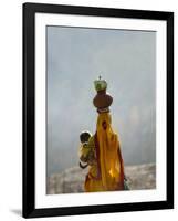 Village Woman Carrying Baby and Load on the Head, Udaipur, Rajasthan, India-Keren Su-Framed Photographic Print