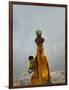 Village Woman Carrying Baby and Load on the Head, Udaipur, Rajasthan, India-Keren Su-Framed Photographic Print