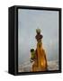 Village Woman Carrying Baby and Load on the Head, Udaipur, Rajasthan, India-Keren Su-Framed Stretched Canvas