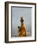 Village Woman Carrying Baby and Load on the Head, Udaipur, Rajasthan, India-Keren Su-Framed Photographic Print