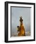 Village Woman Carrying Baby and Load on the Head, Udaipur, Rajasthan, India-Keren Su-Framed Photographic Print